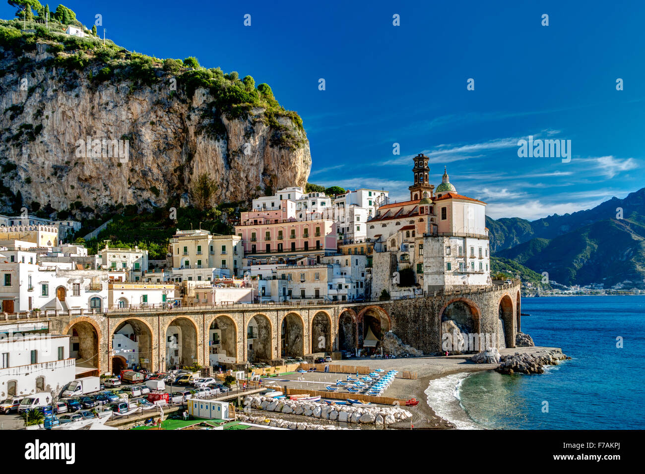 Amalfi Coast, Atrani, Italy Stock Photo