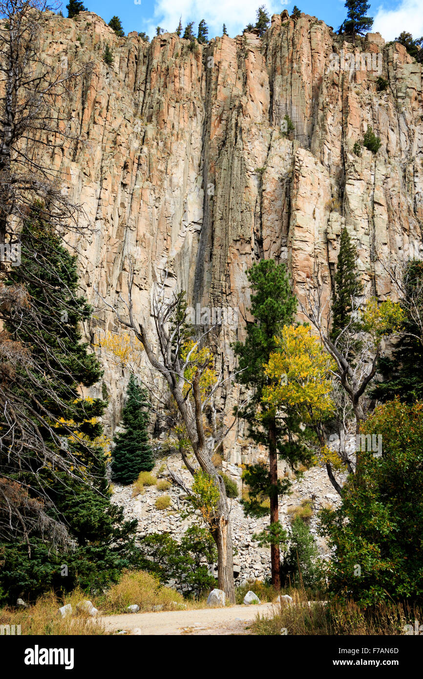 The Palisades area of Cimarron Canyon State Park in fall color Stock Photo Alamy
