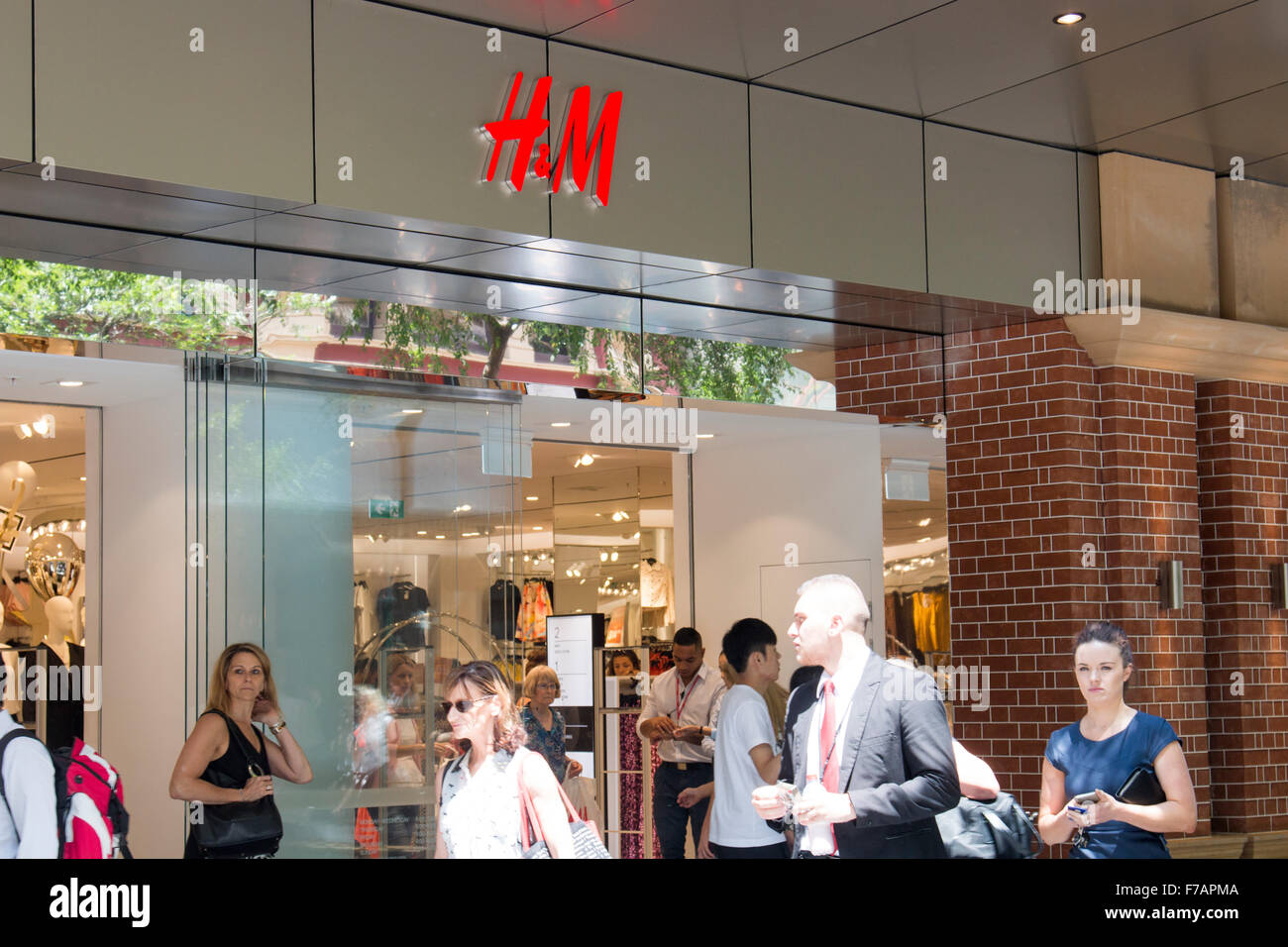 H&M retail store for clothing in Sydney Pitt street, store opened in  november 2015,Australia Stock Photo - Alamy