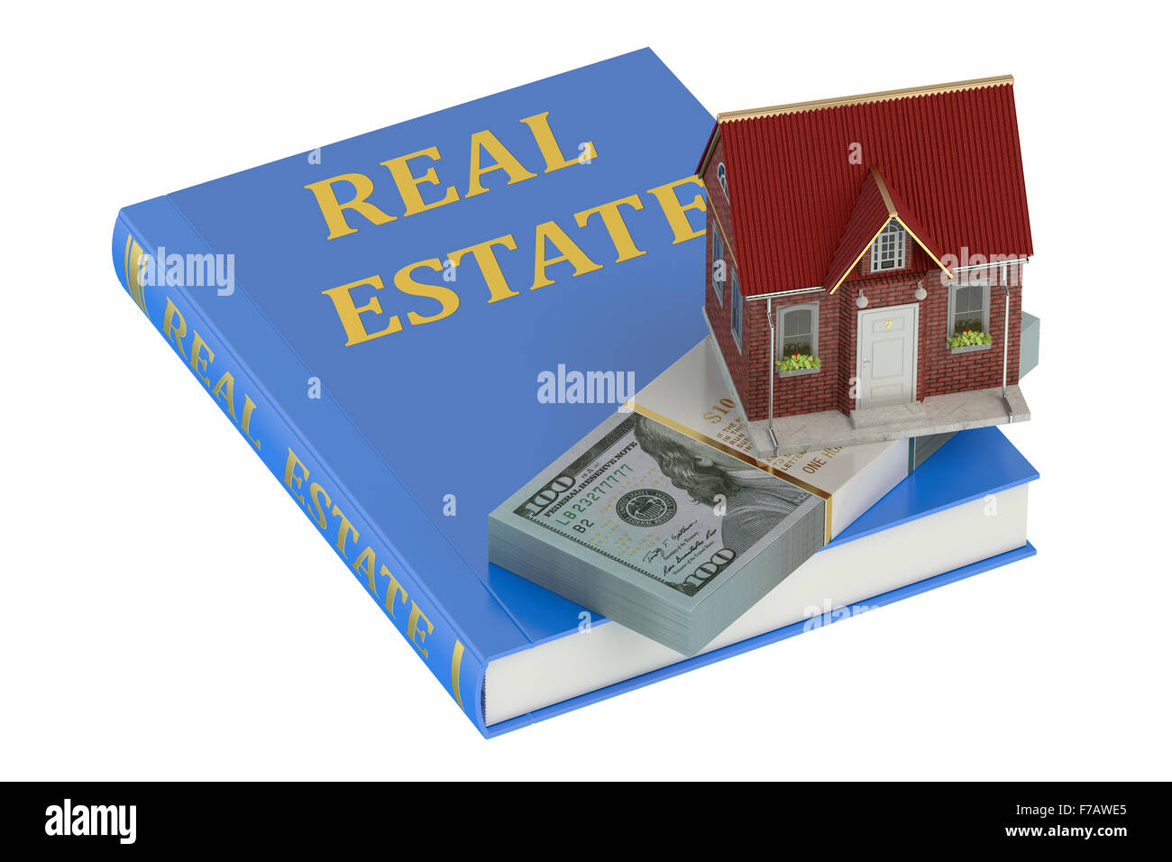 Real Estate concept isolated on white background Stock Photo