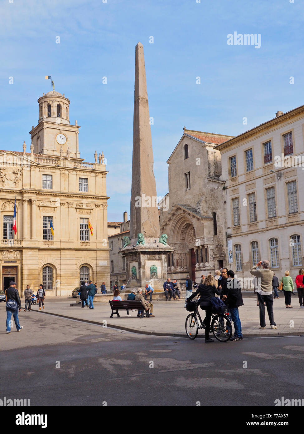 Street views of Arles in France Stock Photo