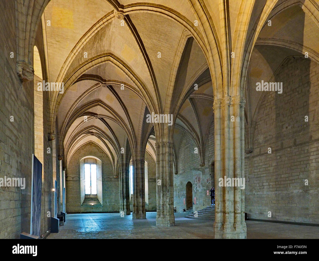 Interior views of the Papal Palace in Avignon southern France Stock Photo