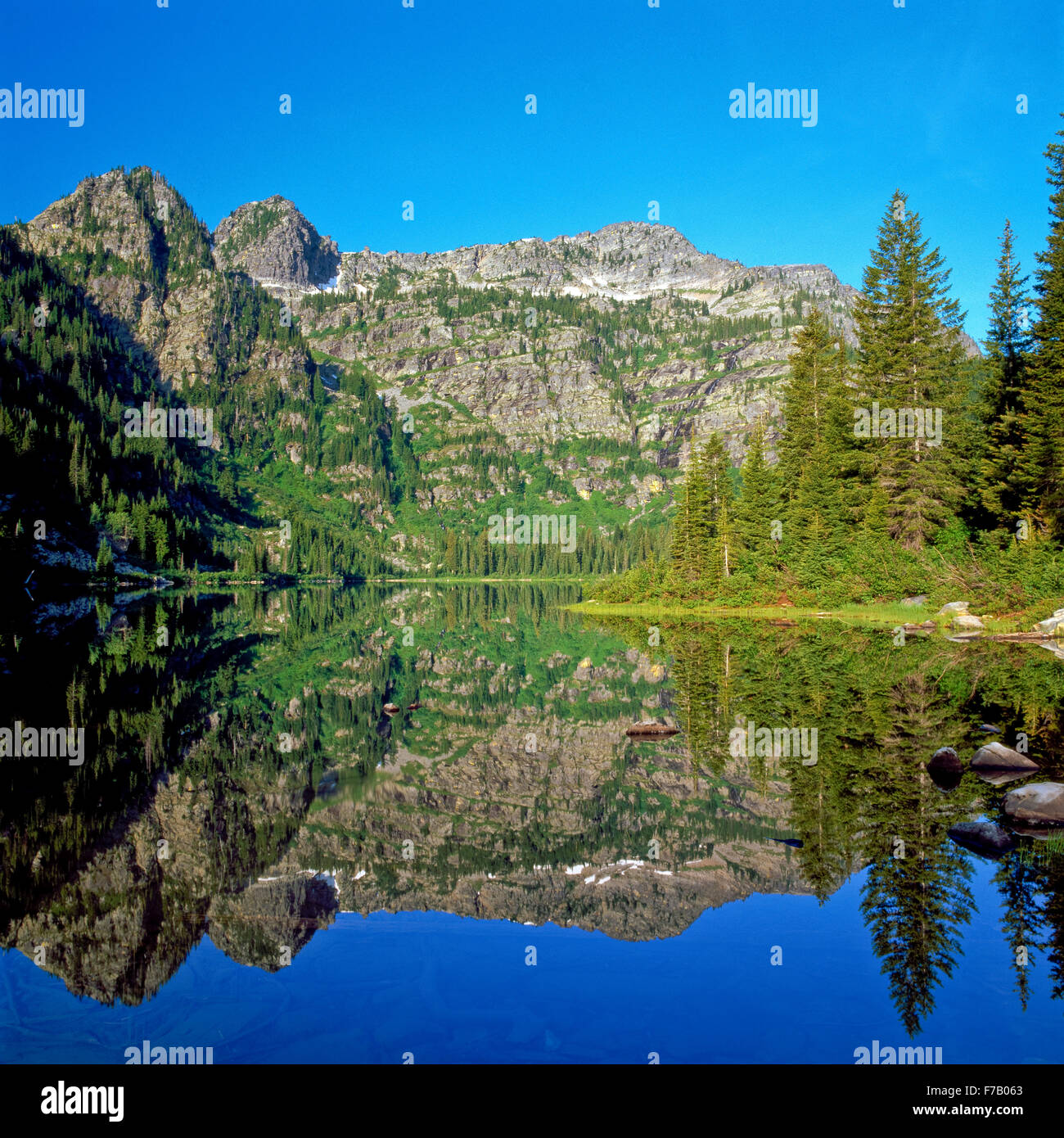 Lower Geiger Lake In The Cabinet Mountains Wilderness Near Libby