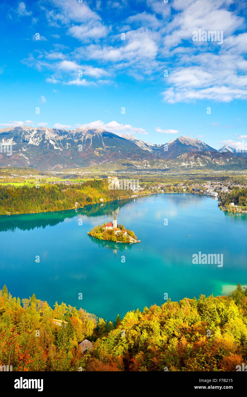 Lake Bled, Julian Alps, Slovenia Stock Photo