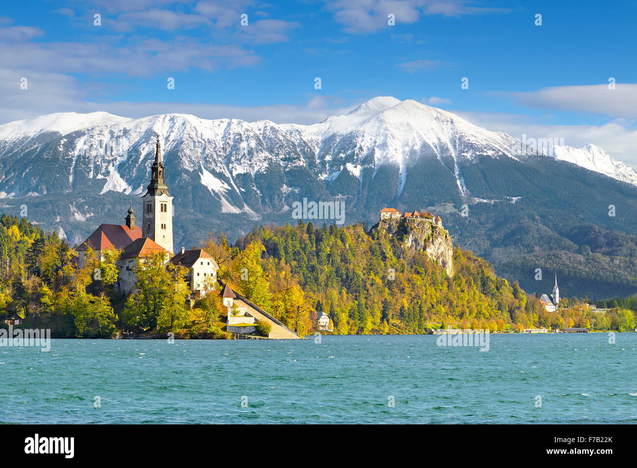 Slovenia, Julian Alps - Lake Bled Stock Photo
