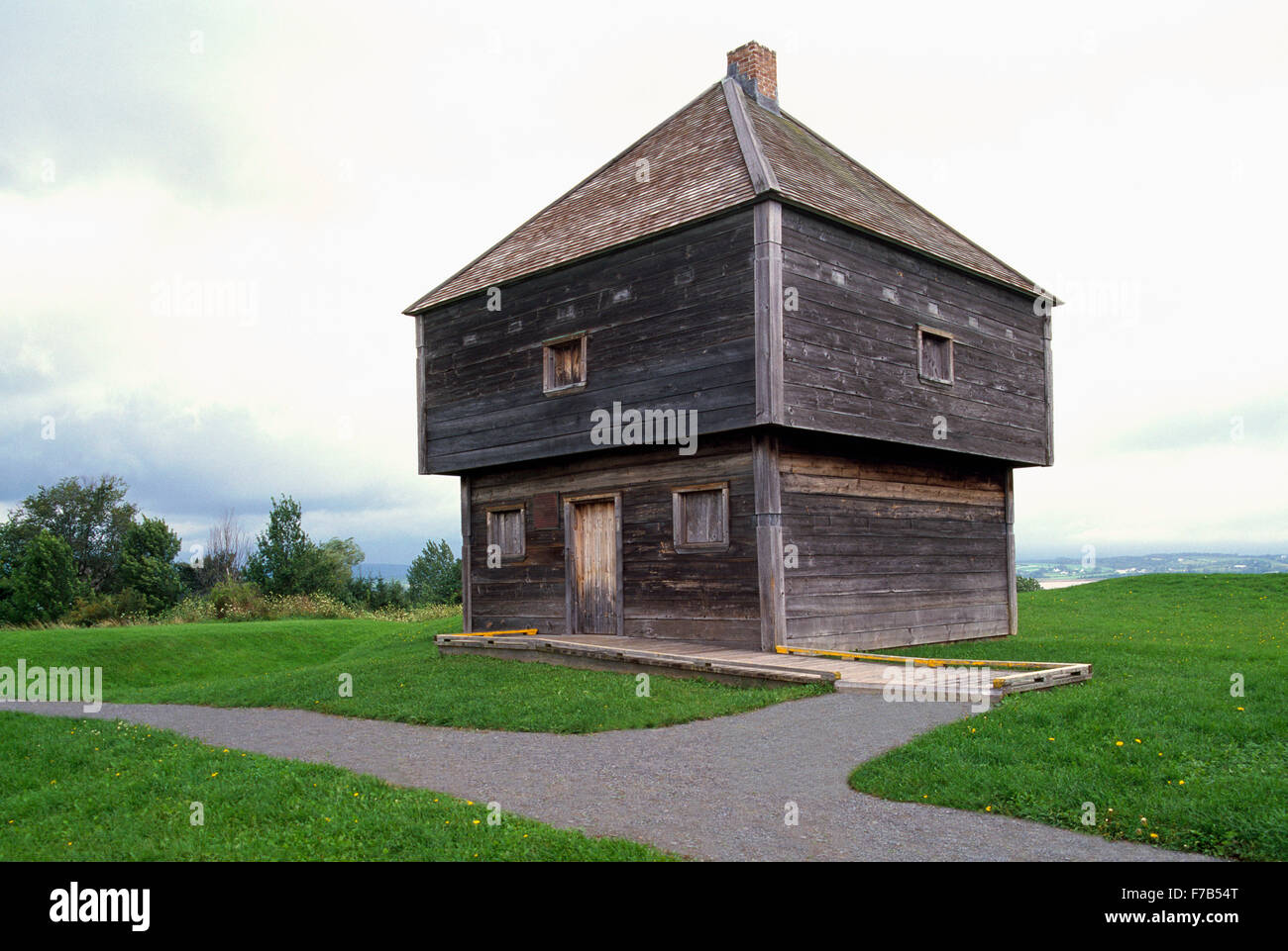 Windsor Nova Scotia Canada Blockhouse At Fort Edward National Stock Photo Alamy