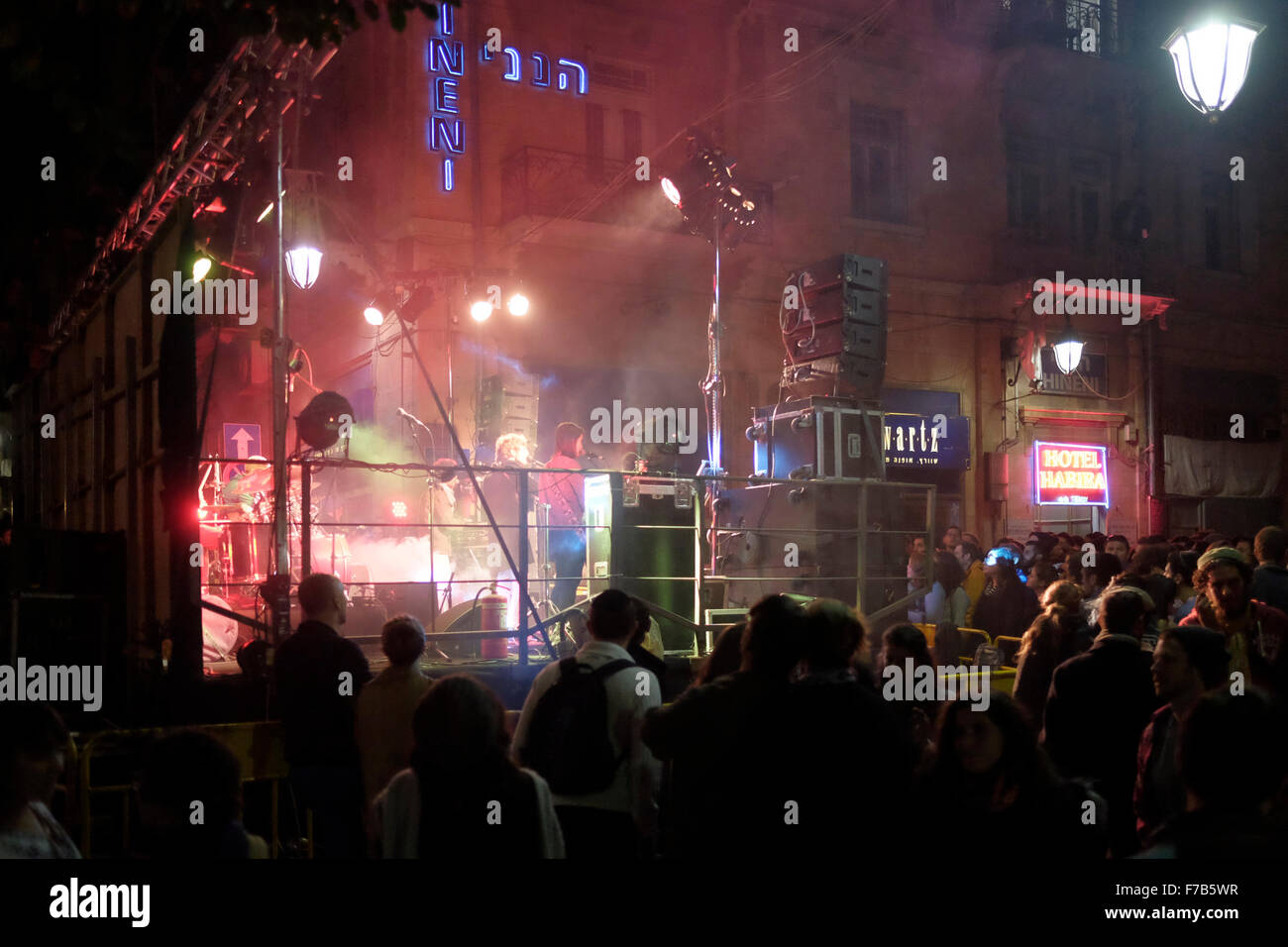 Music band playing live during the Indie City Music Festival held in