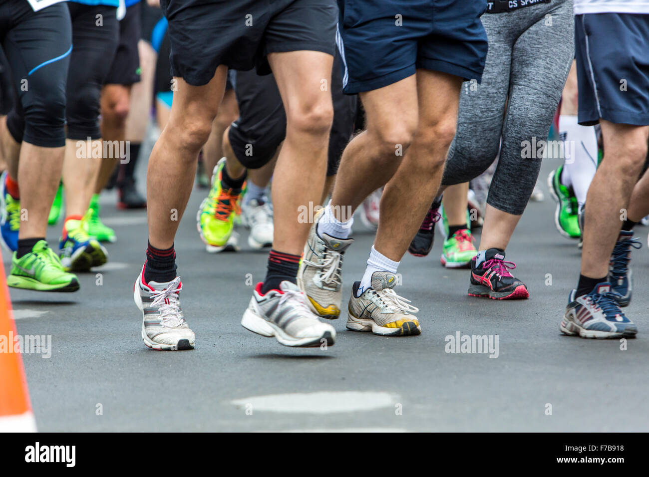 Legs of runners during a long distance run Stock Photo Alamy