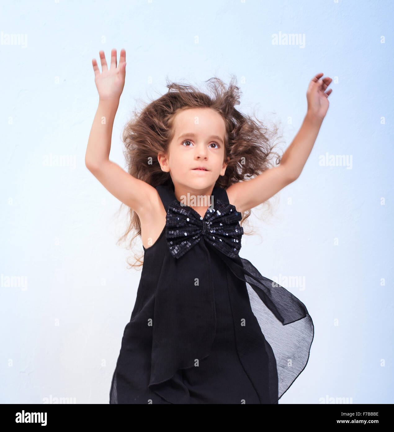 Portrait of a beautiful girl on white Stock Photo - Alamy