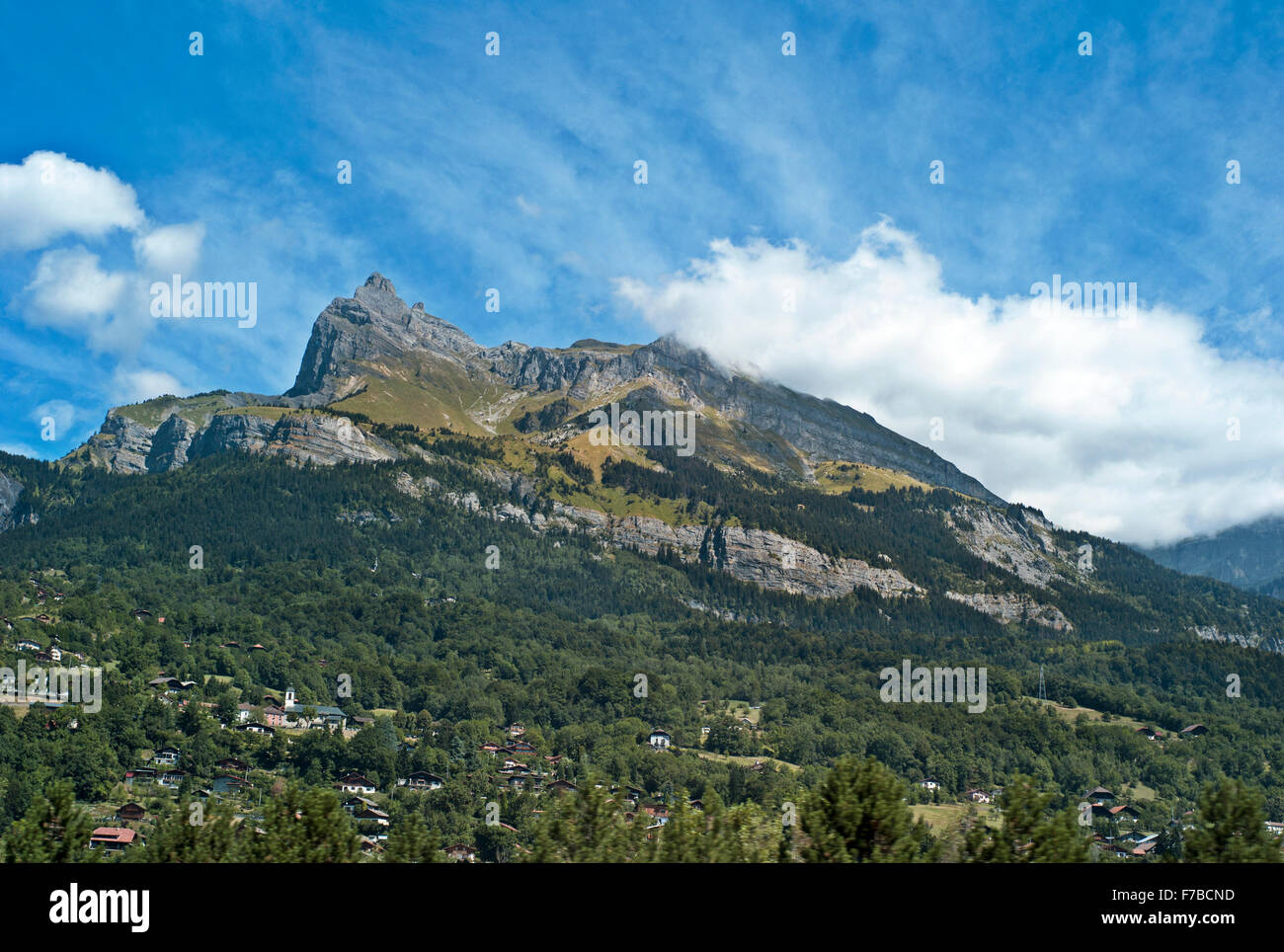 Mont Blanc Massif,France, Haute Savoie, Megeve Stock Photo