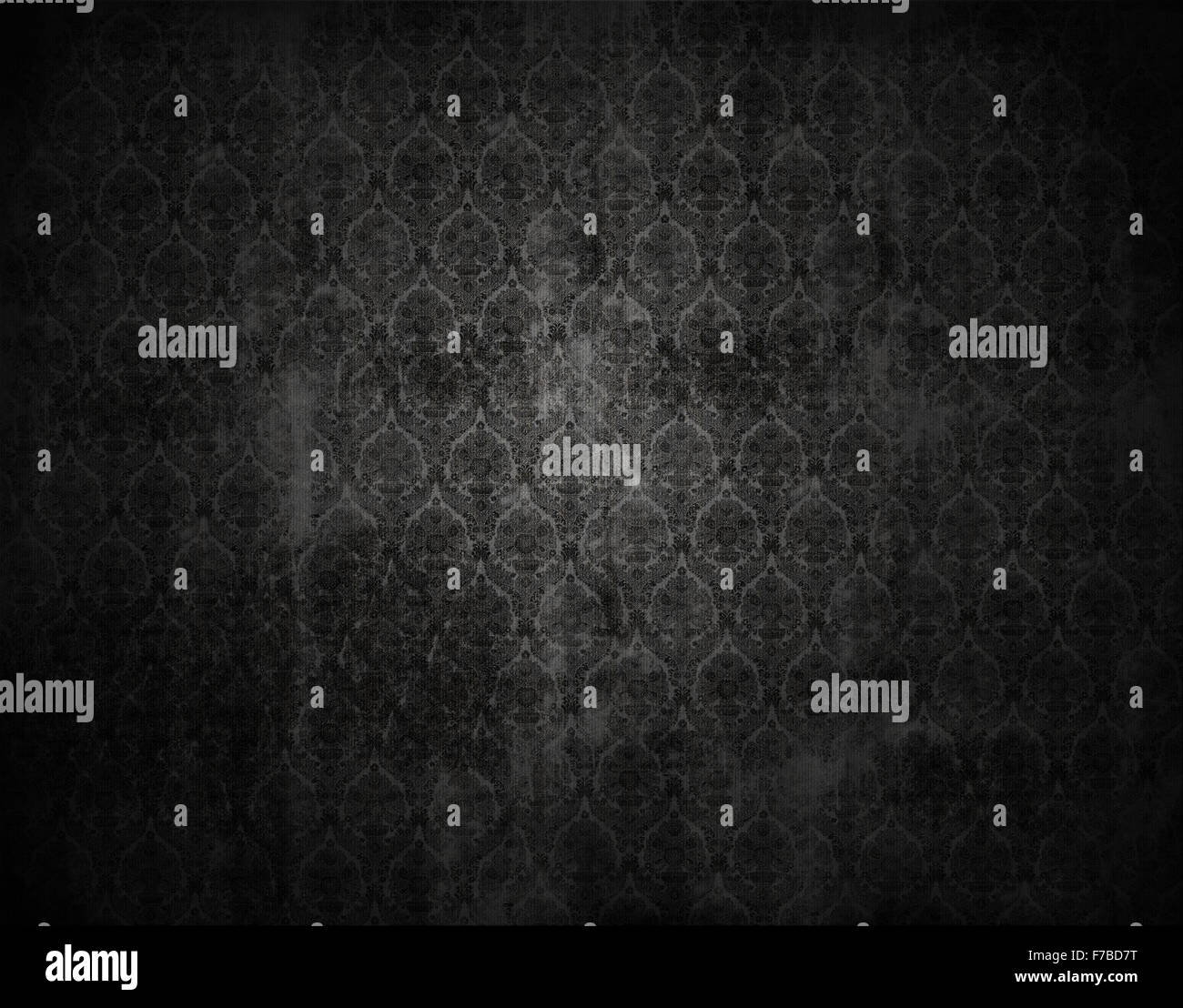 black wallpaper background, victorian floral texture, grunge, vignette