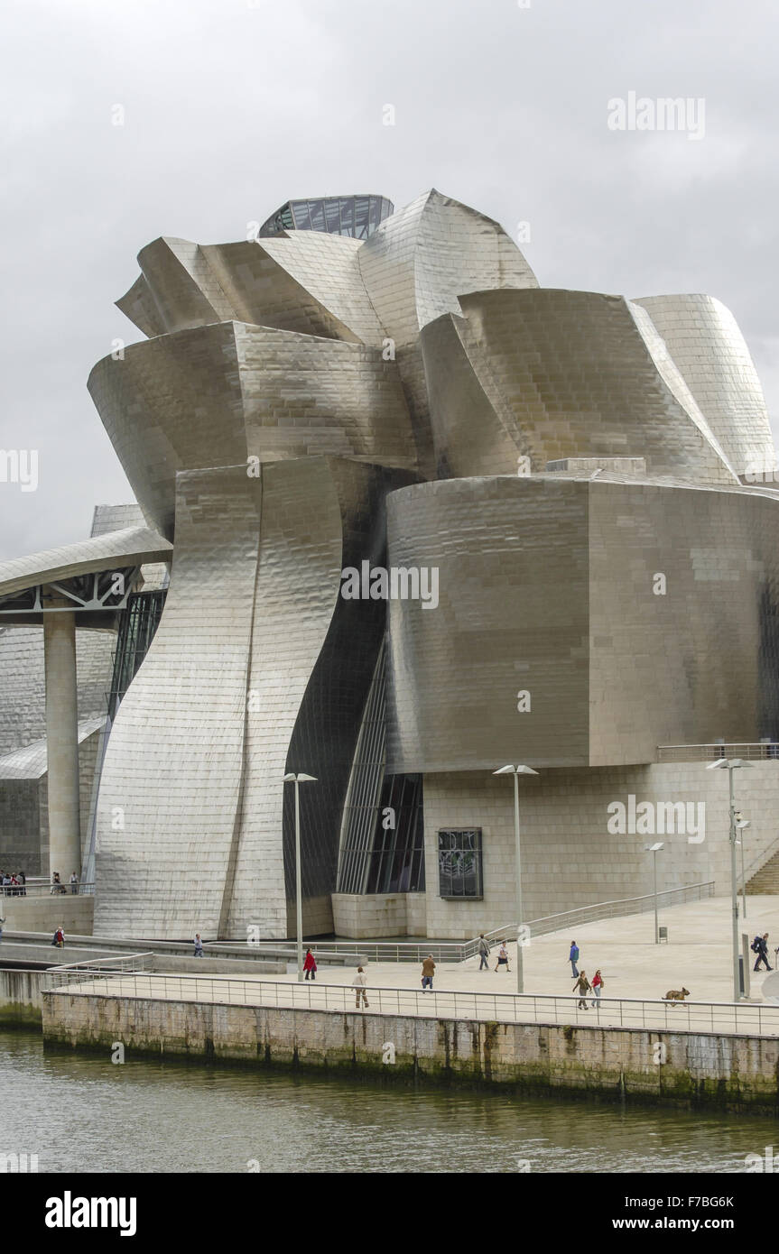 Bilbao, Guggenheim Museum, Architekt Frank O. Gehry, Spain, Basque Country Stock Photo