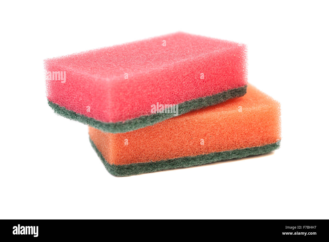 Two cleaning sponges, isolated on white background Stock Photo Alamy
