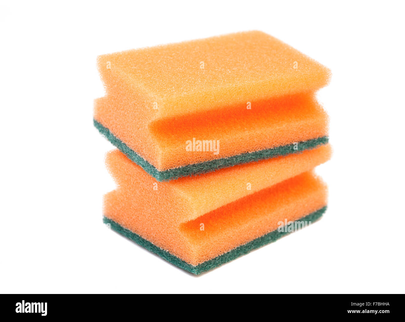 Two cleaning sponges, isolated on white background Stock Photo Alamy