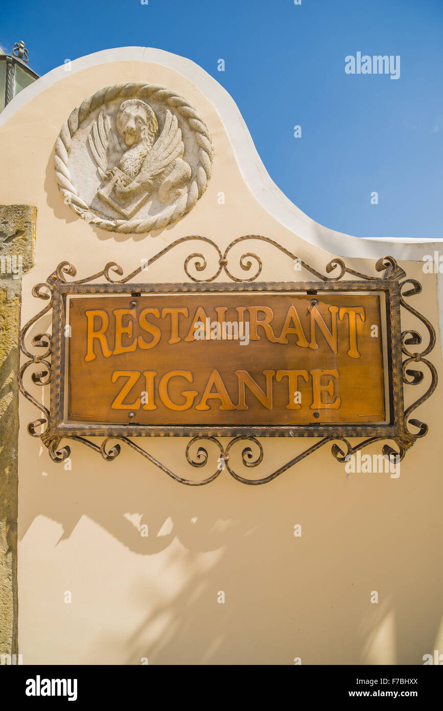 Croatia, Istria, Zigante truffles main shop and restaurant in Levade