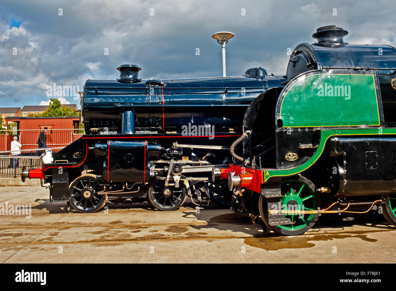 Steam Engines at Steam Gala at Locomotion Museum Shildon Stock Photo