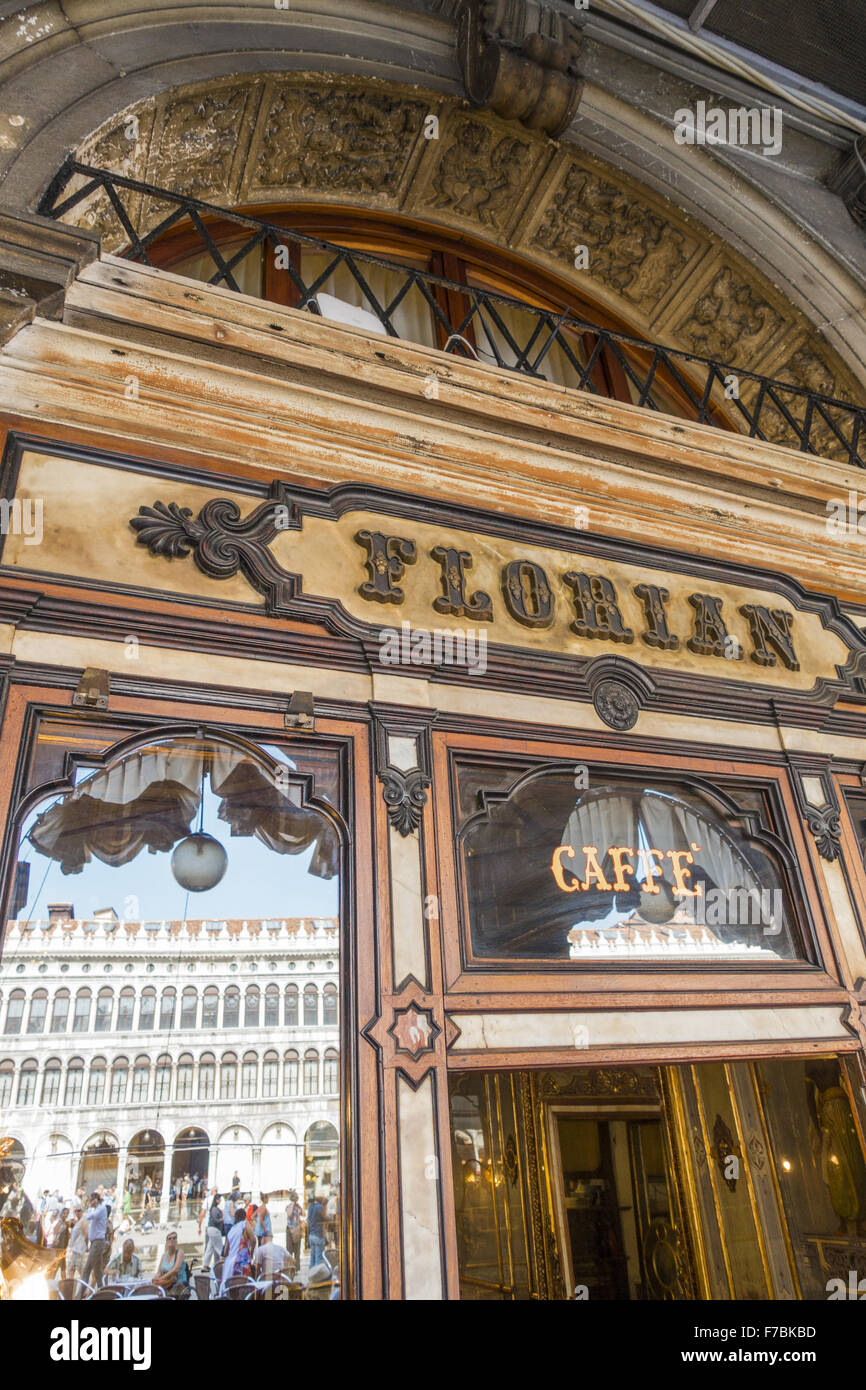 Venice, Venetia, Italy, Piazza San Marco, Cafe Florian Stock Photo - Alamy