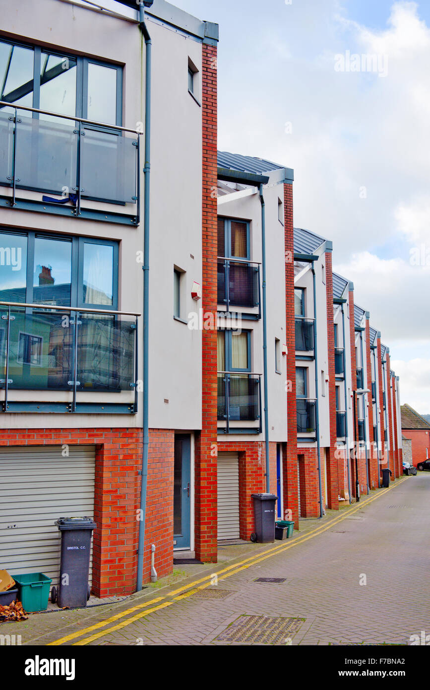 Modern town houses in Redcliff, Bristol Stock Photo