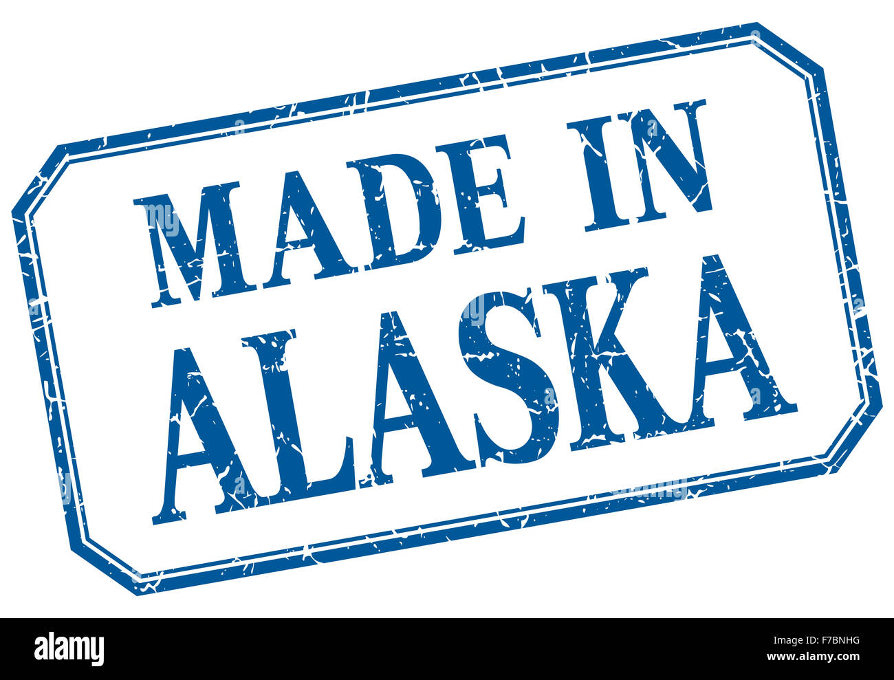 Alaska made in blue vintage isolated label Stock Photo Alamy