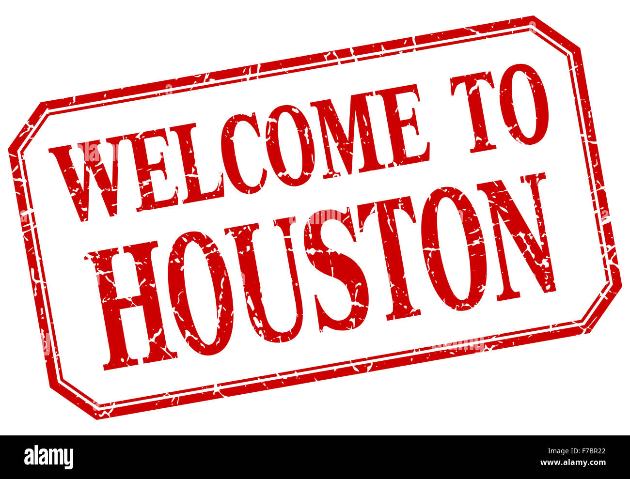 Houston red vintage isolated label Stock Photo Alamy
