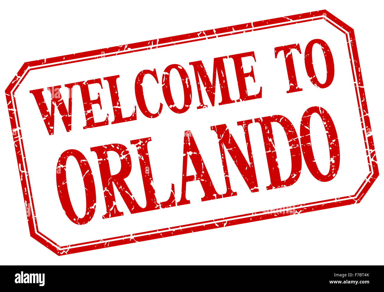 Orlando red vintage isolated label Stock Photo Alamy