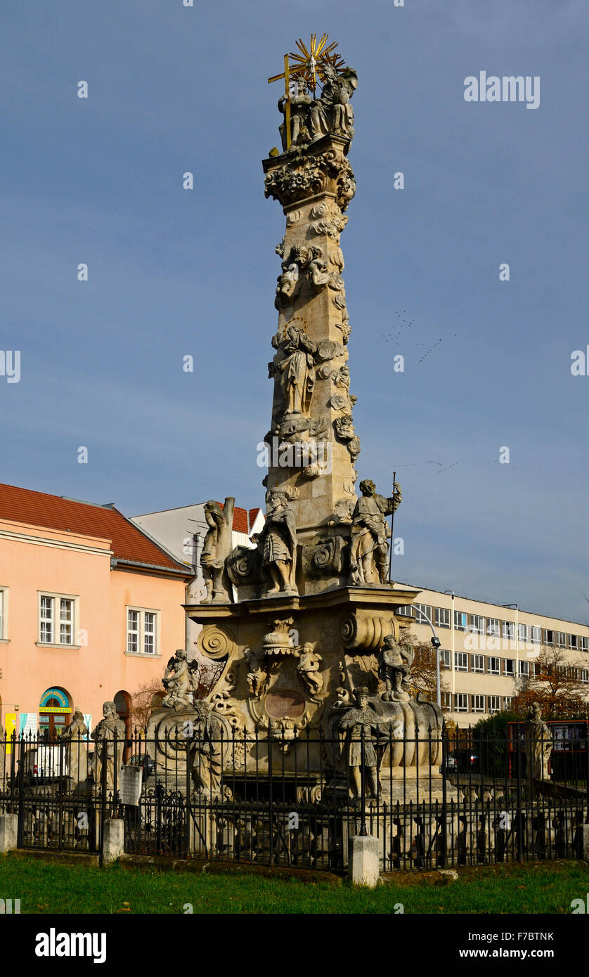 Kecskemet city Hungary Holy Trinity column Stock Photo - Alamy