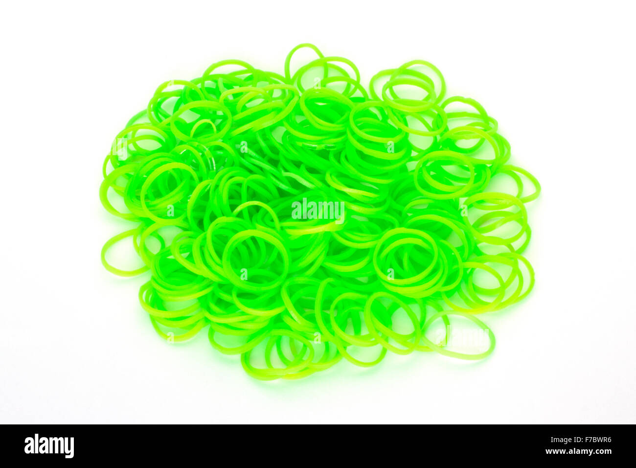 Rainbow loom Colored rubber bands for weaving accessories Stock Photo Alamy