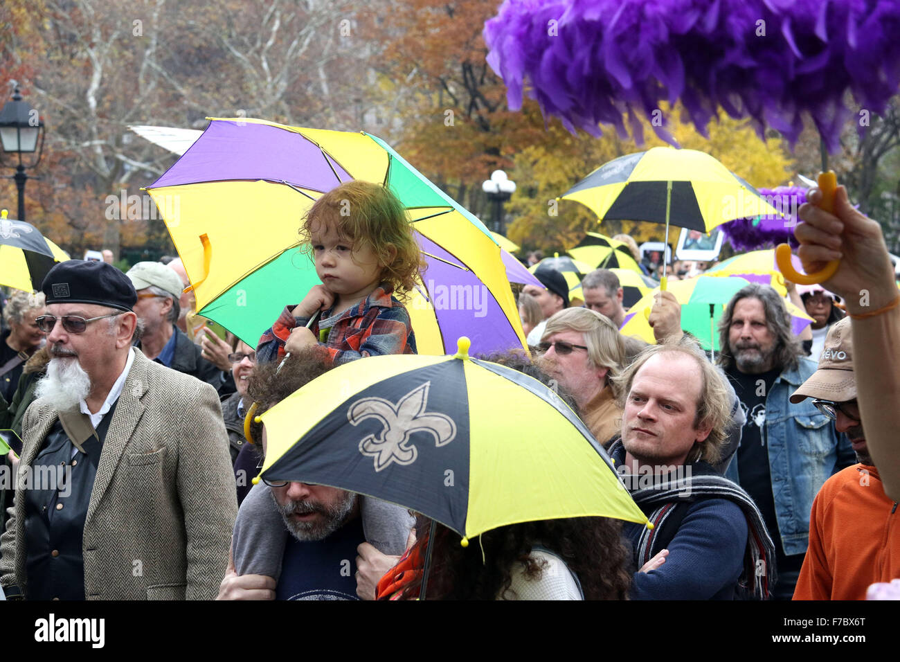 New York, New York, USA. 28th Nov, 2015. New Orleans style funeral