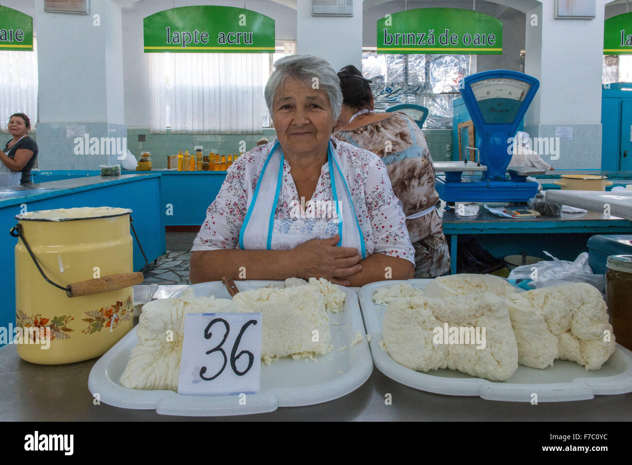 Woman Selling Cheese, Piata Centrala Market, Chisinau Stock Photo Alamy