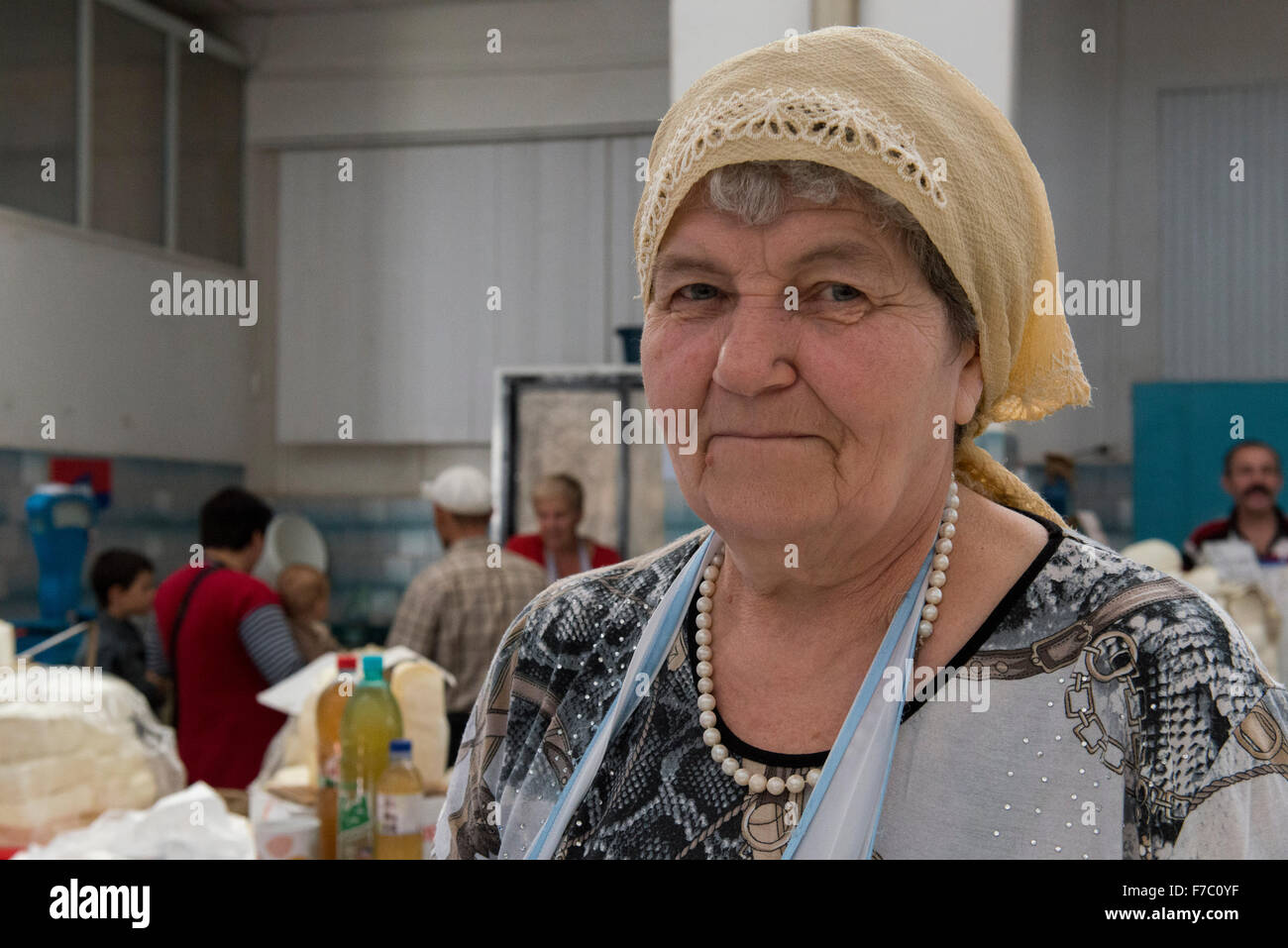Woman Selling Cheese, Piata Centrala Market, Chisinau Stock Photo Alamy