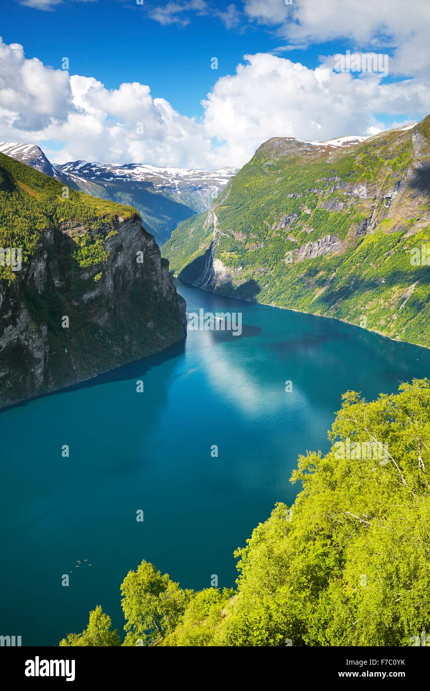 Geiranger Fjord, Norway Stock Photo