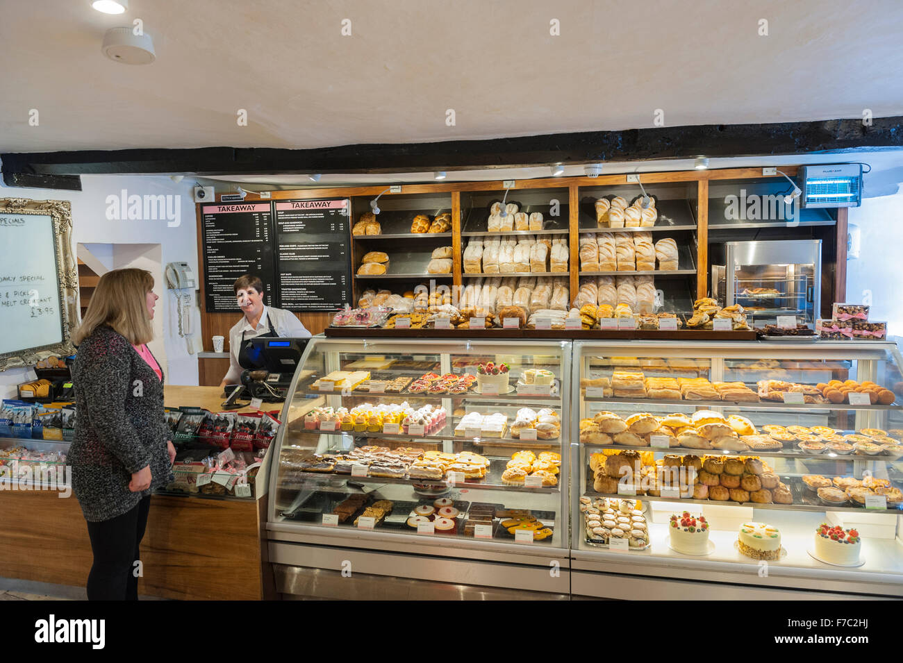 Inside Huffkins bakery at Burford , Oxfordshire , England , Britain , Uk Stock Photo Alamy