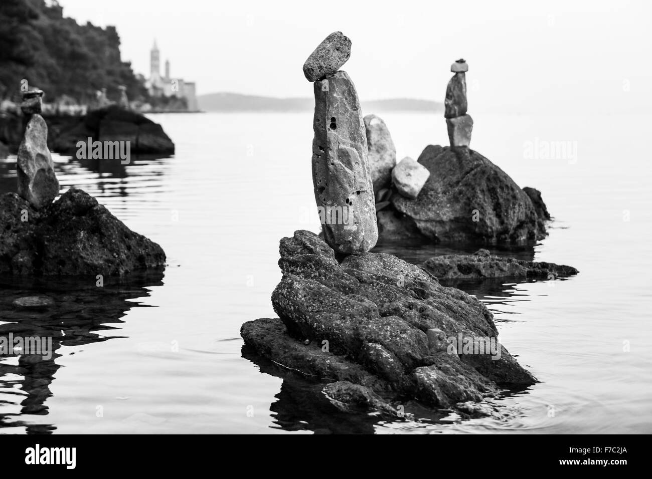 Transparent crystal clear sea Black and White Stock Photos & Images - Alamy
