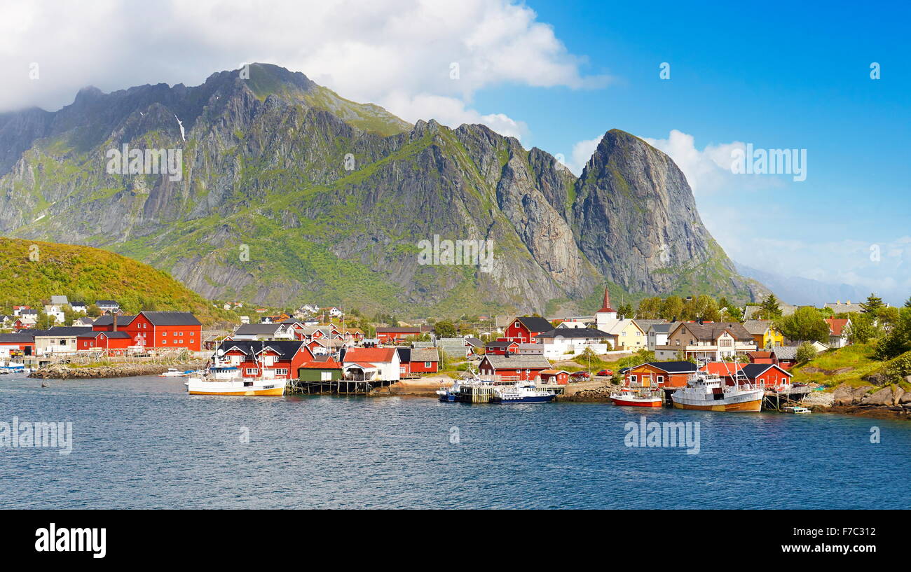 Lofoten Islands, Reine, Moskenes, Norway Stock Photo