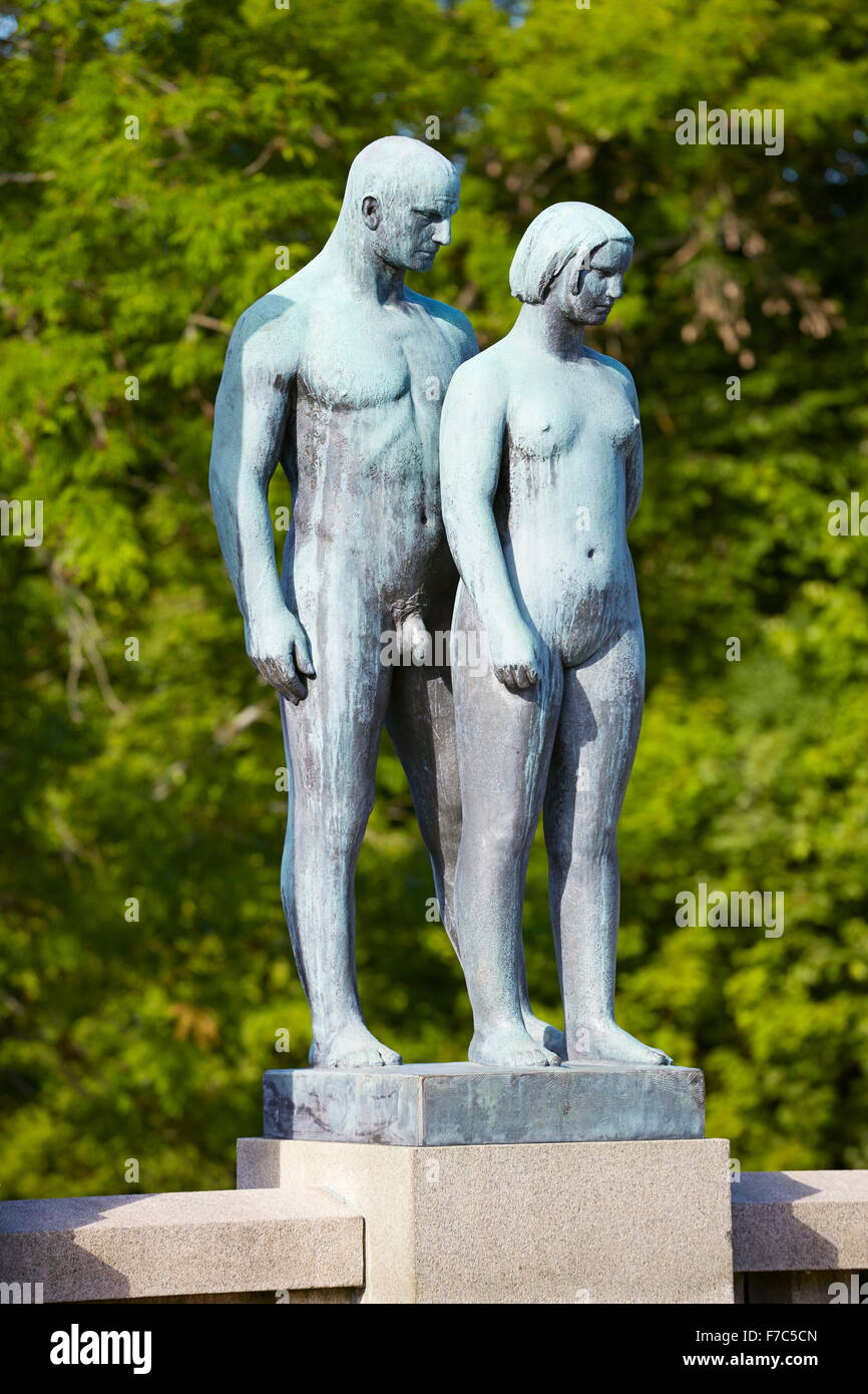 Vigeland Sculpture Park, Vigelandsparken, Oslo, Norway Stock Photo