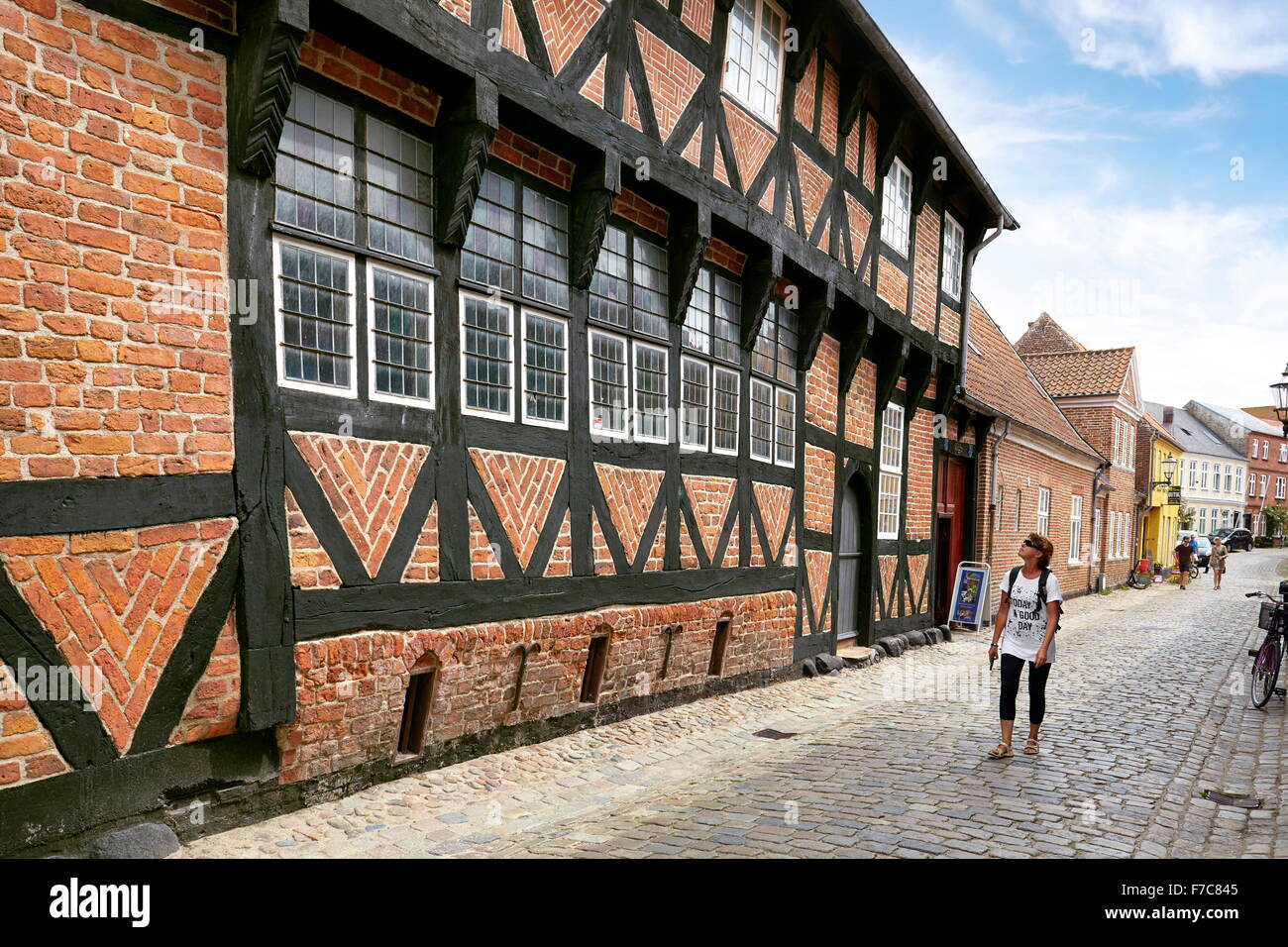 Halftimbered house, Old Town, Ribe, Denmark Stock Photo Alamy