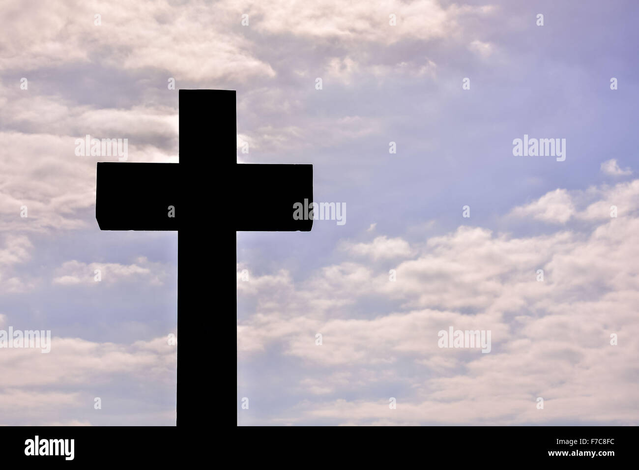 Cross Sign Silhouette Stock Photo - Alamy