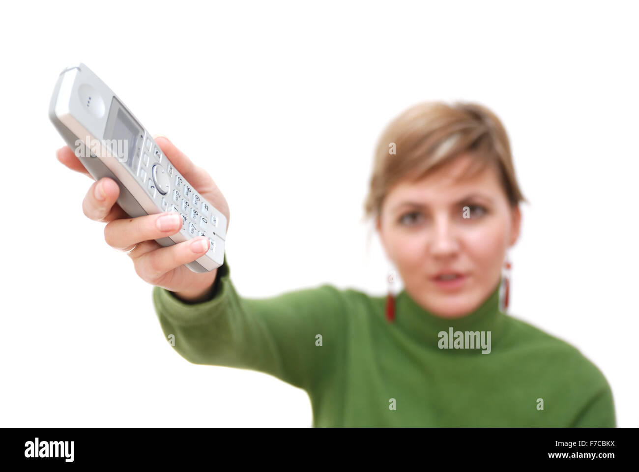 girl with laptop isolated Stock Photo - Alamy