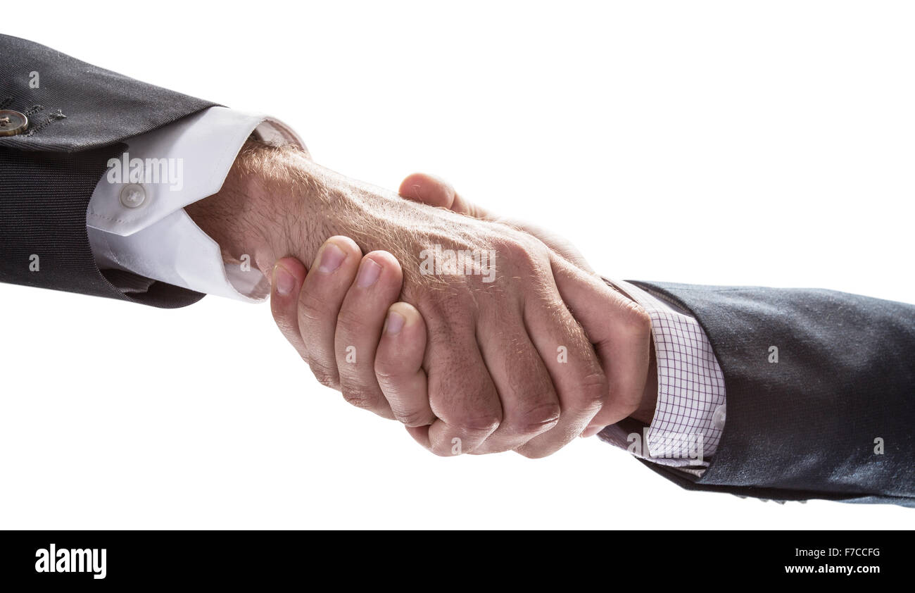 Handshake. Closeup shot of hands. File contains clipping paths. Stock Photo