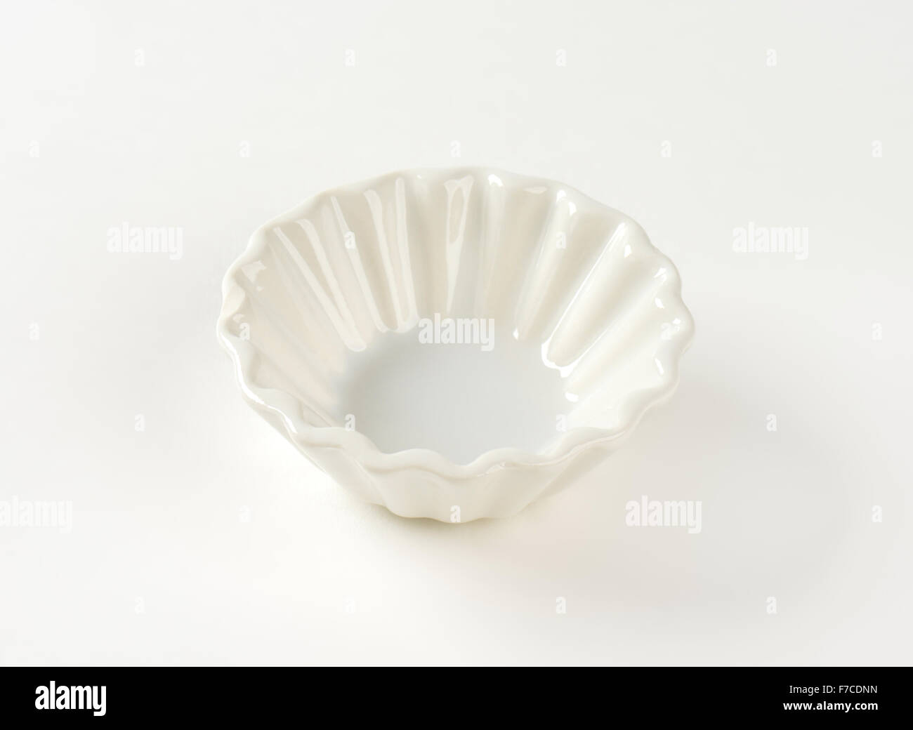 Small fluted white snack bowl Stock Photo Alamy