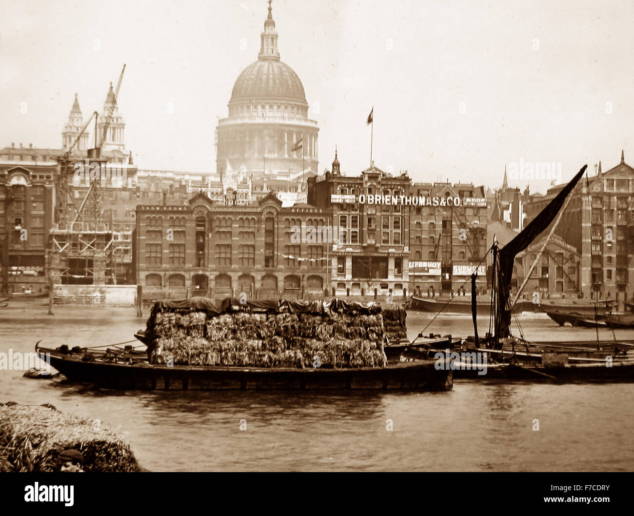 St. Paul's Cathedral, London - Victorian period Stock Photo