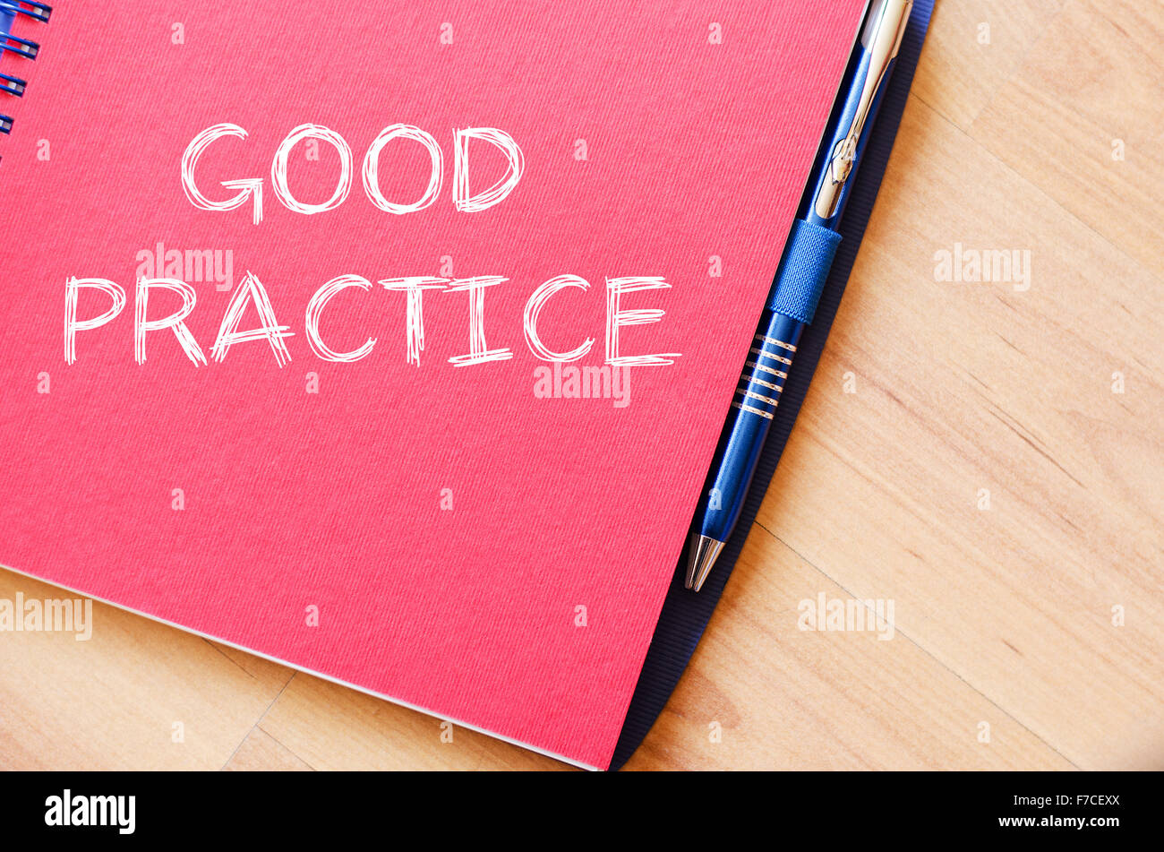 Good practice text concept write on notebook with pen Stock Photo