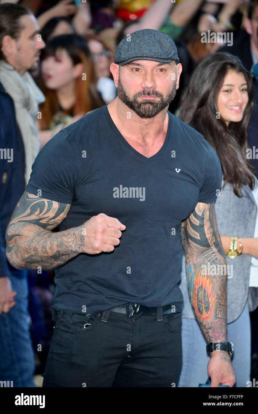 Dave Bautista at The Avengers Age of Ultron European Film Premiere
