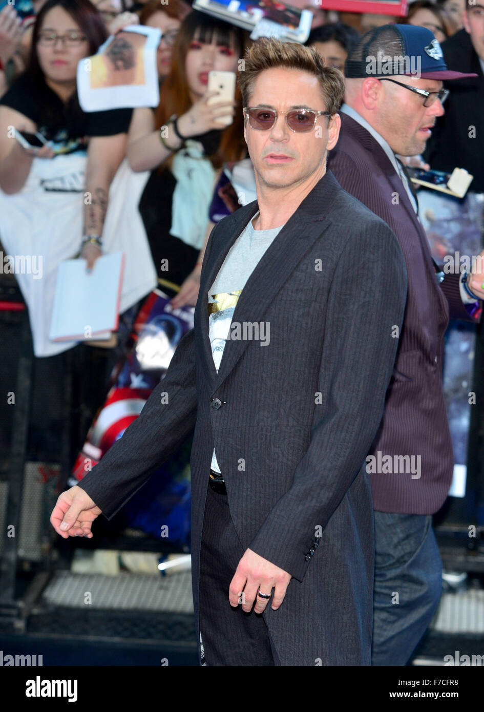 Robert Downey Jr at The Avengers: Age of Ultron - European Film ...