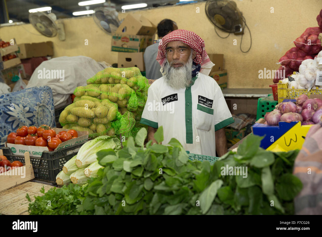 Deira Fish & vegetable Market Dubai Stock Photo Alamy