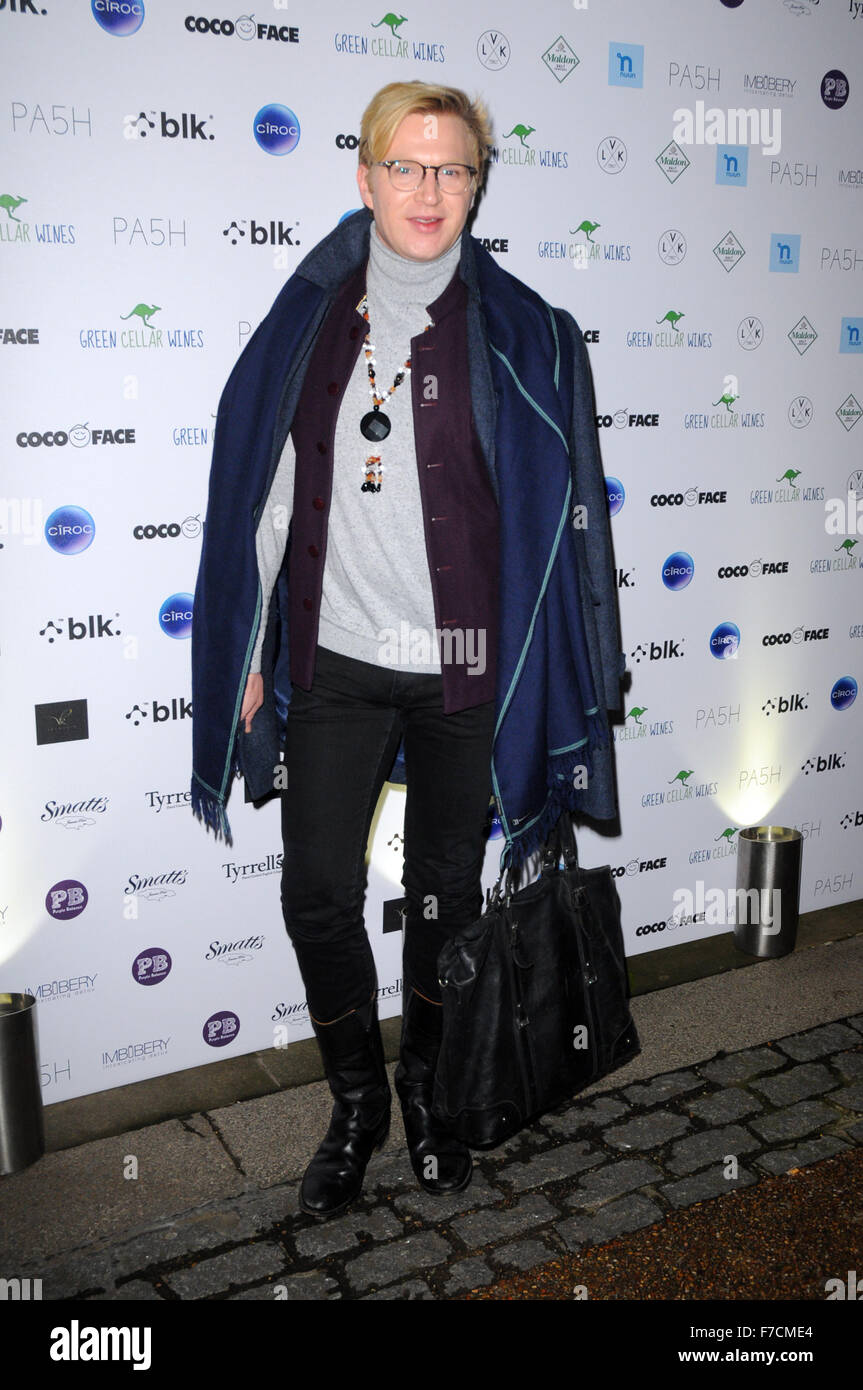 London, UK, 27 November 2014, Henry Conway attends the PA5H fashion launch at the Wallace Collection. Stock Photo