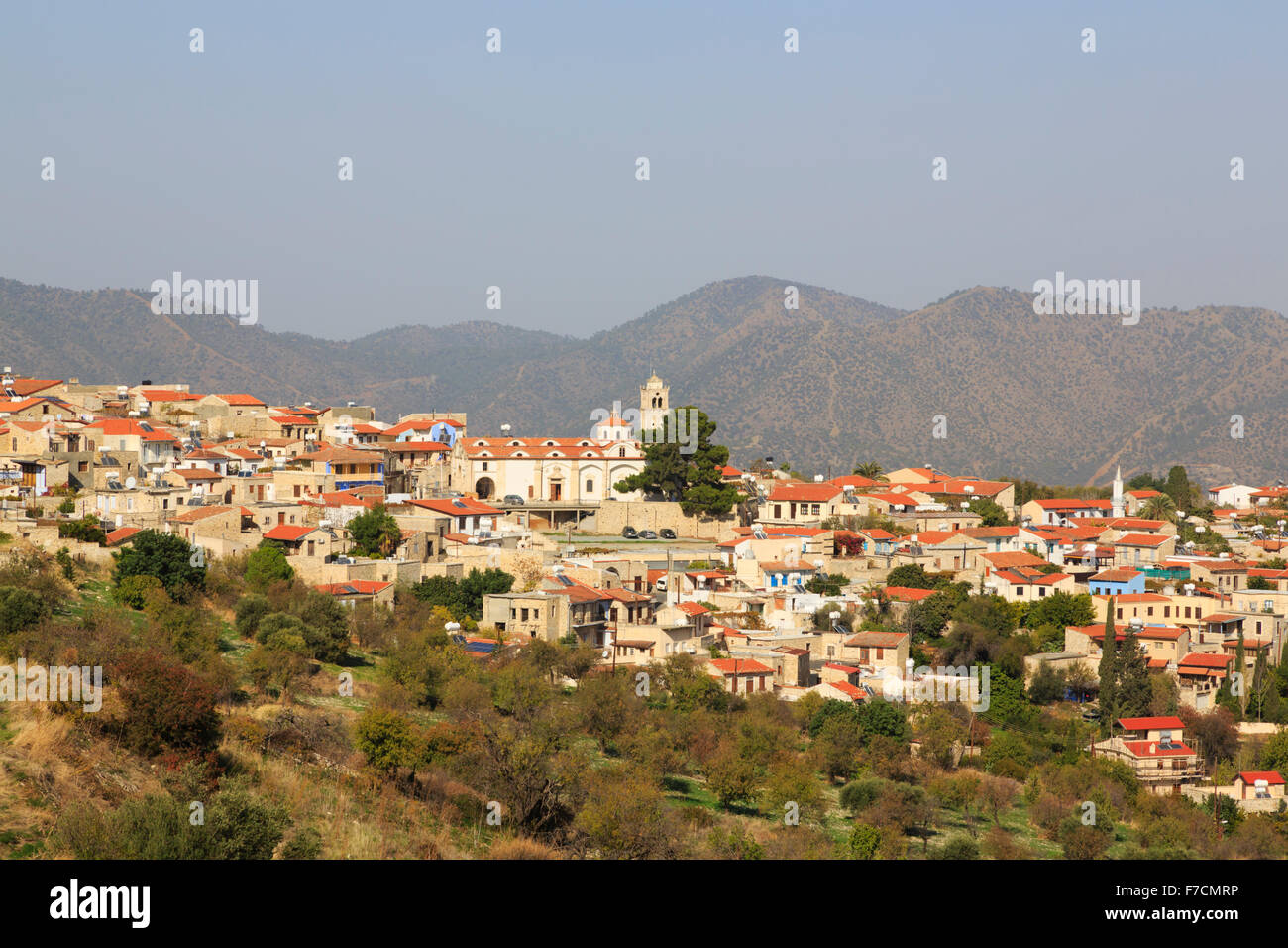 Pano Lefkara, Troodos, Cyprus. Stock Photo