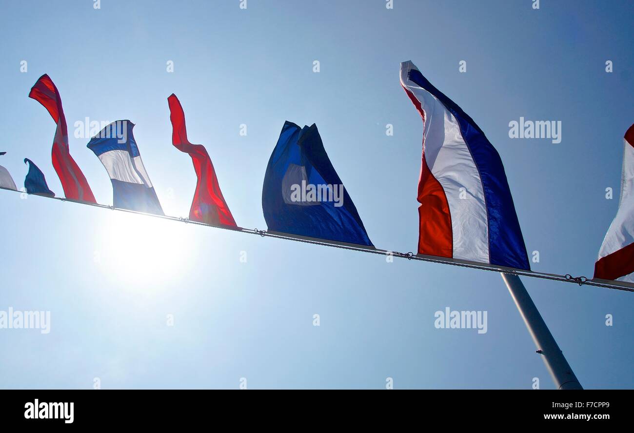 Cruise ship mast flags hi-res stock photography and images - Alamy