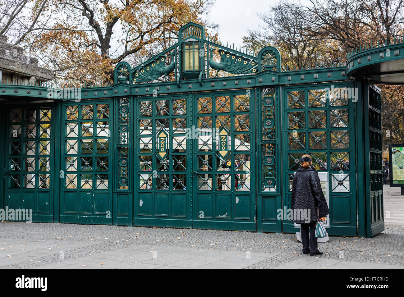 One of the two Berlin Zoological Garden entrance Stock Photo