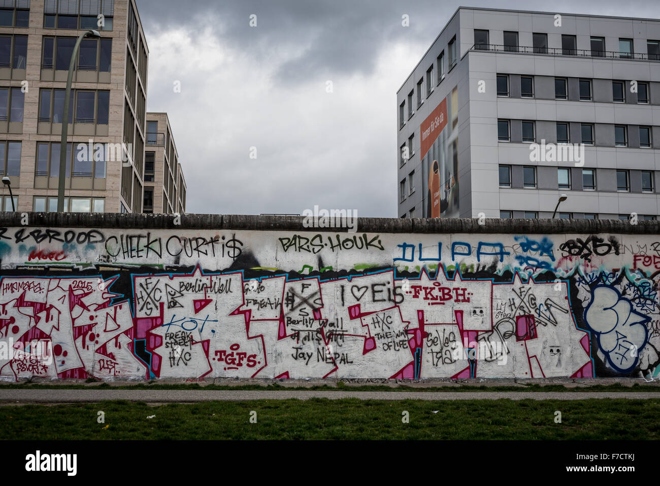 Berlin Wall, East Side Gallery Stock Photo